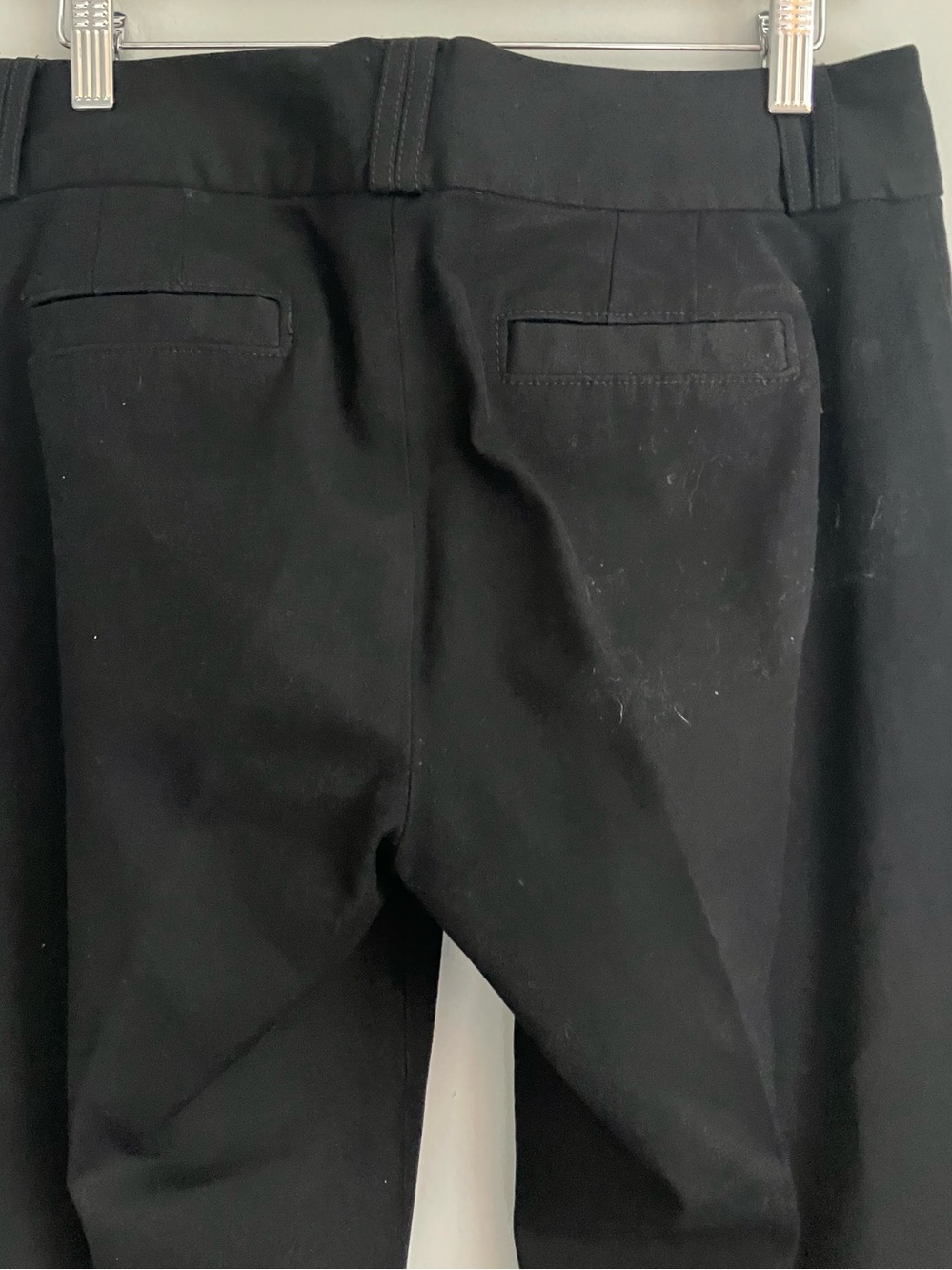 BANANA REPUBLIC Black 323 Martin Fit Flare Leg Trouser Size 8 - Picture 6 of 11